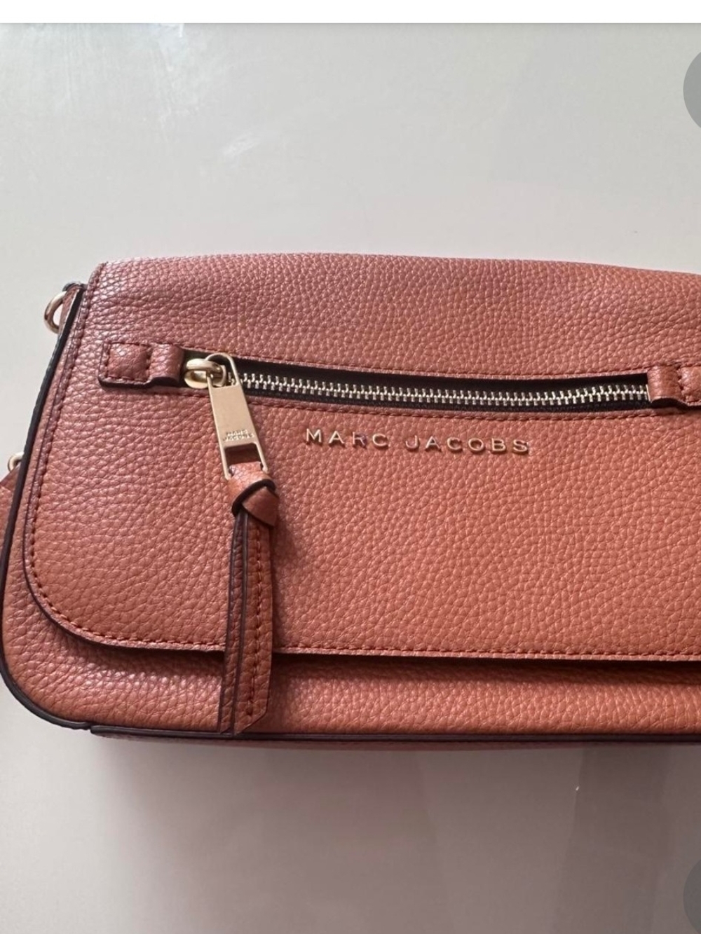 Marc Jacobs Orange Leather Crossbody Bag - Picture 2 of 7